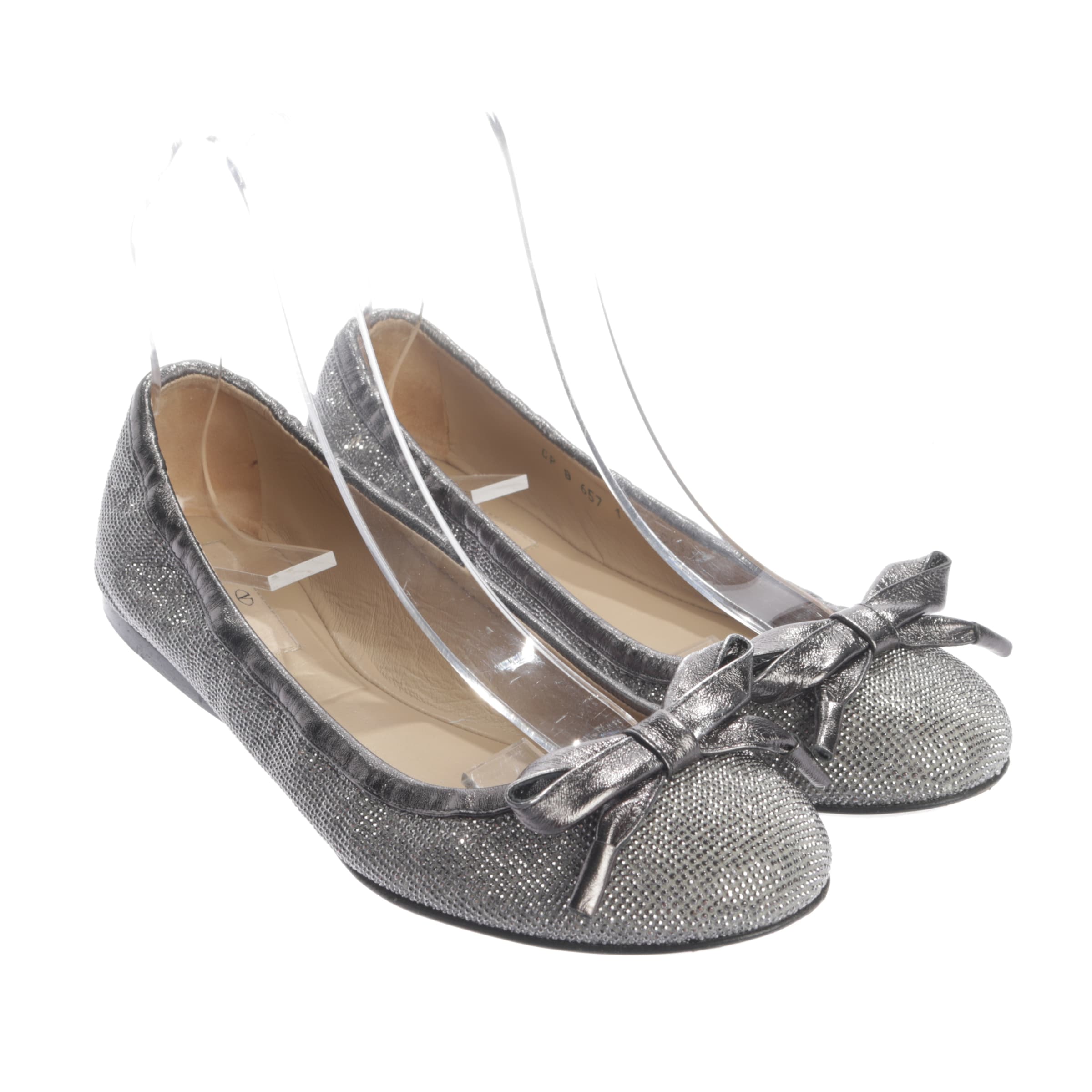 VALENTINO Flats & Loafers in 37 in Grey, Item view