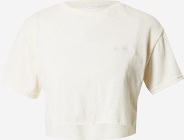 T-shirt BDG Urban Outfitters en beige : devant