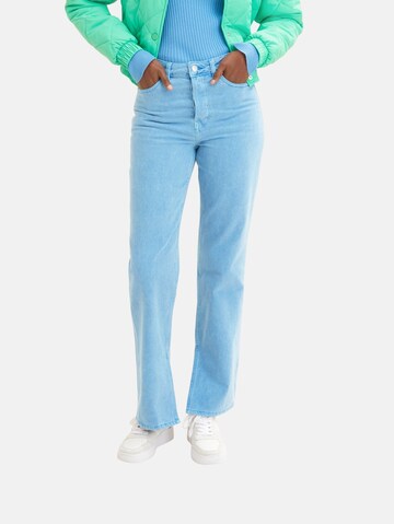 TOM TAILOR DENIM Flared Jeans 'Emma' in Blue: front