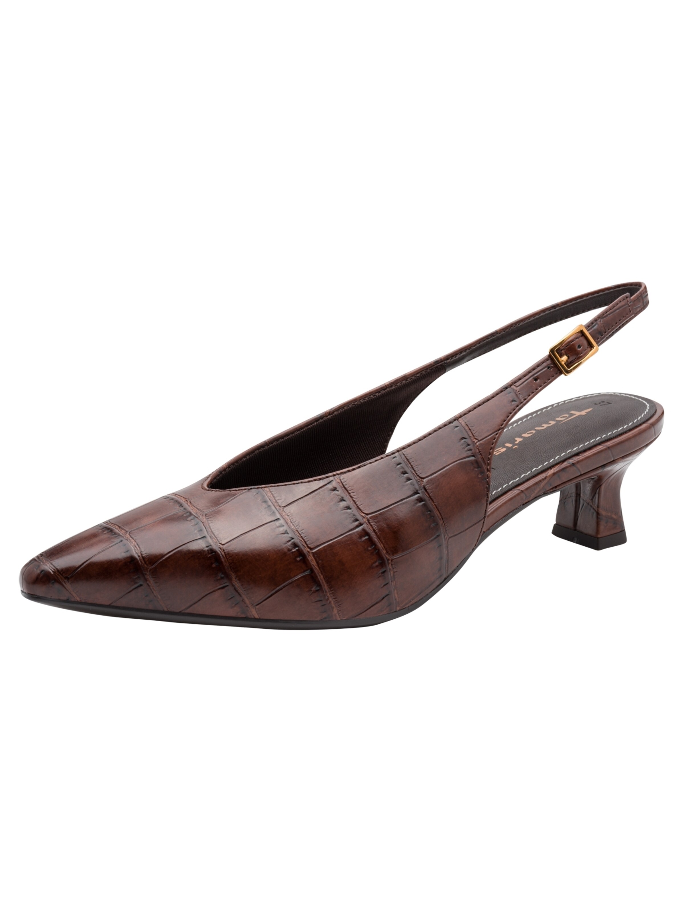 Tamaris Γόβες slingback σε καφέ: μπροστά