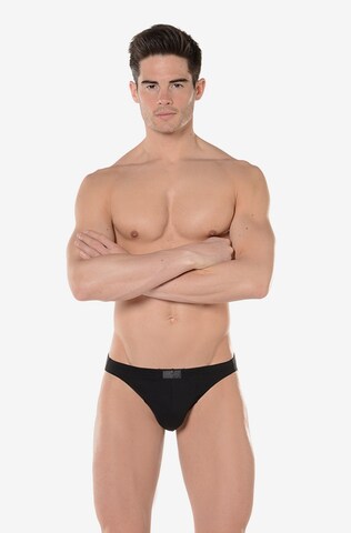 Slip di HOM in nero: frontale