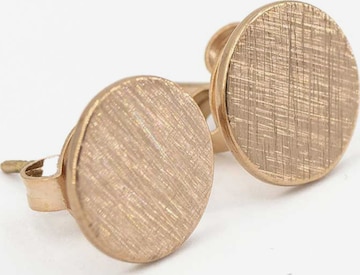 Sergio Engel Ohrringe 'Pura Ohrring 07 Edelstahl-Ohrstecker mit gekratzter Oberfläche, 3 Farben' in Gold: Vorderseite