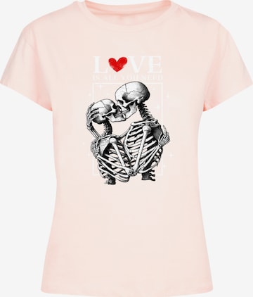 T-shirt 'Love Is All You Need' F4NT4STIC en rose : devant