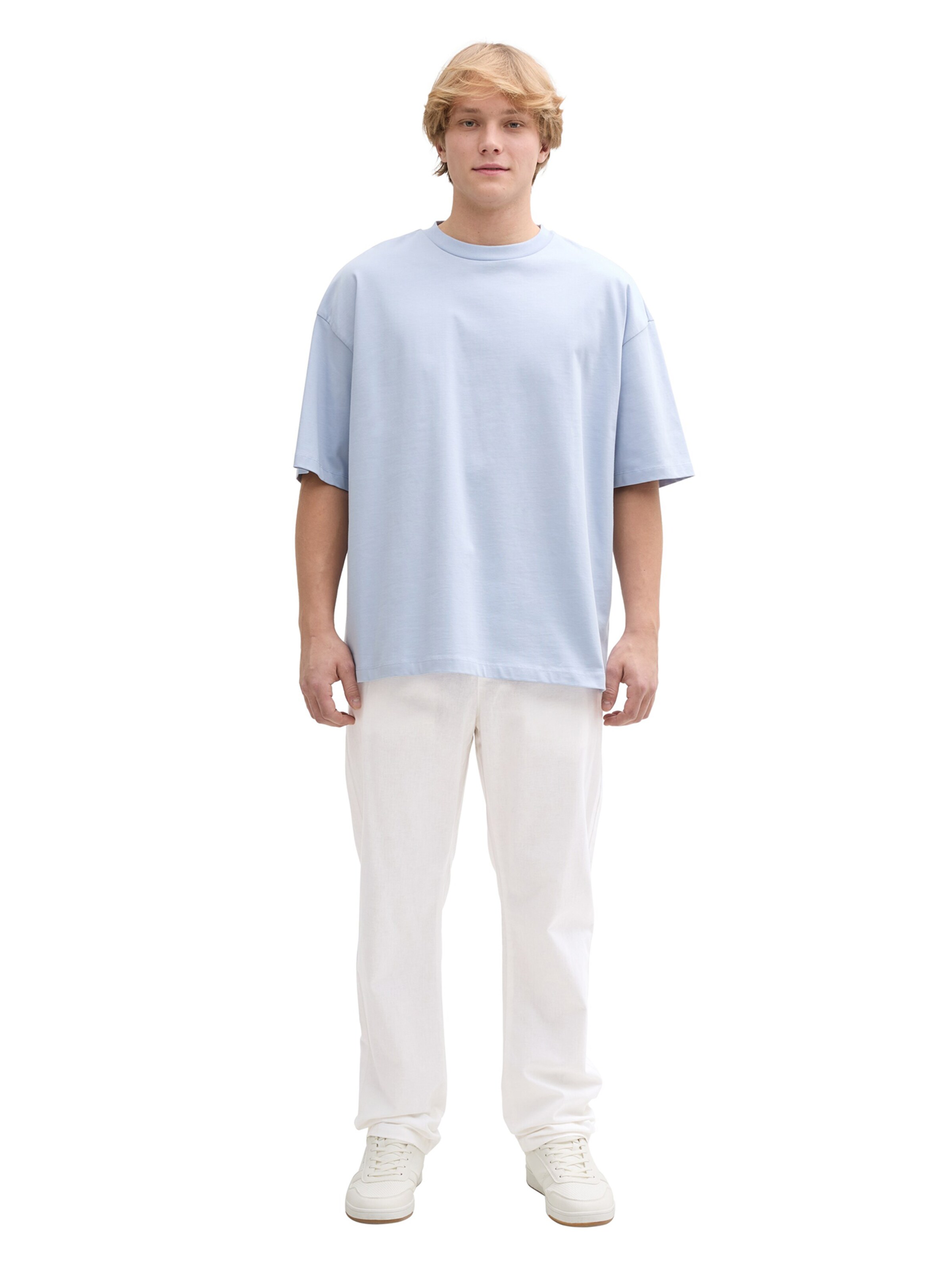 TOM TAILOR DENIM Loosefit Hose in Weiß