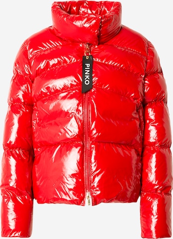 Giacca invernale 'MIRCO CABAN' di PINKO in rosso: frontale