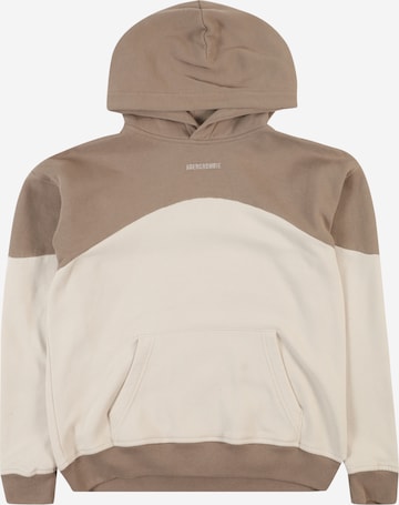 Sweat Abercrombie & Fitch en beige : devant