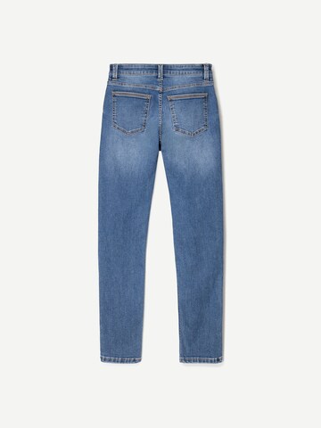 Bershka Skinny Džíny – modrá