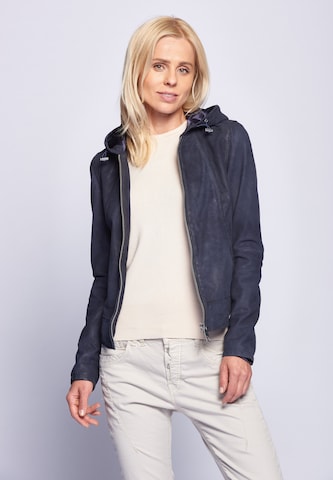 Maze Lederjacke 'Donie' in Blau