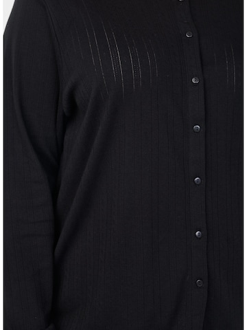 Zizzi Cardigan 'POINTY' i sort