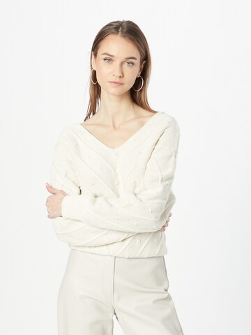 ABOUT YOU Pullover 'Hermine' in Beige: predná strana