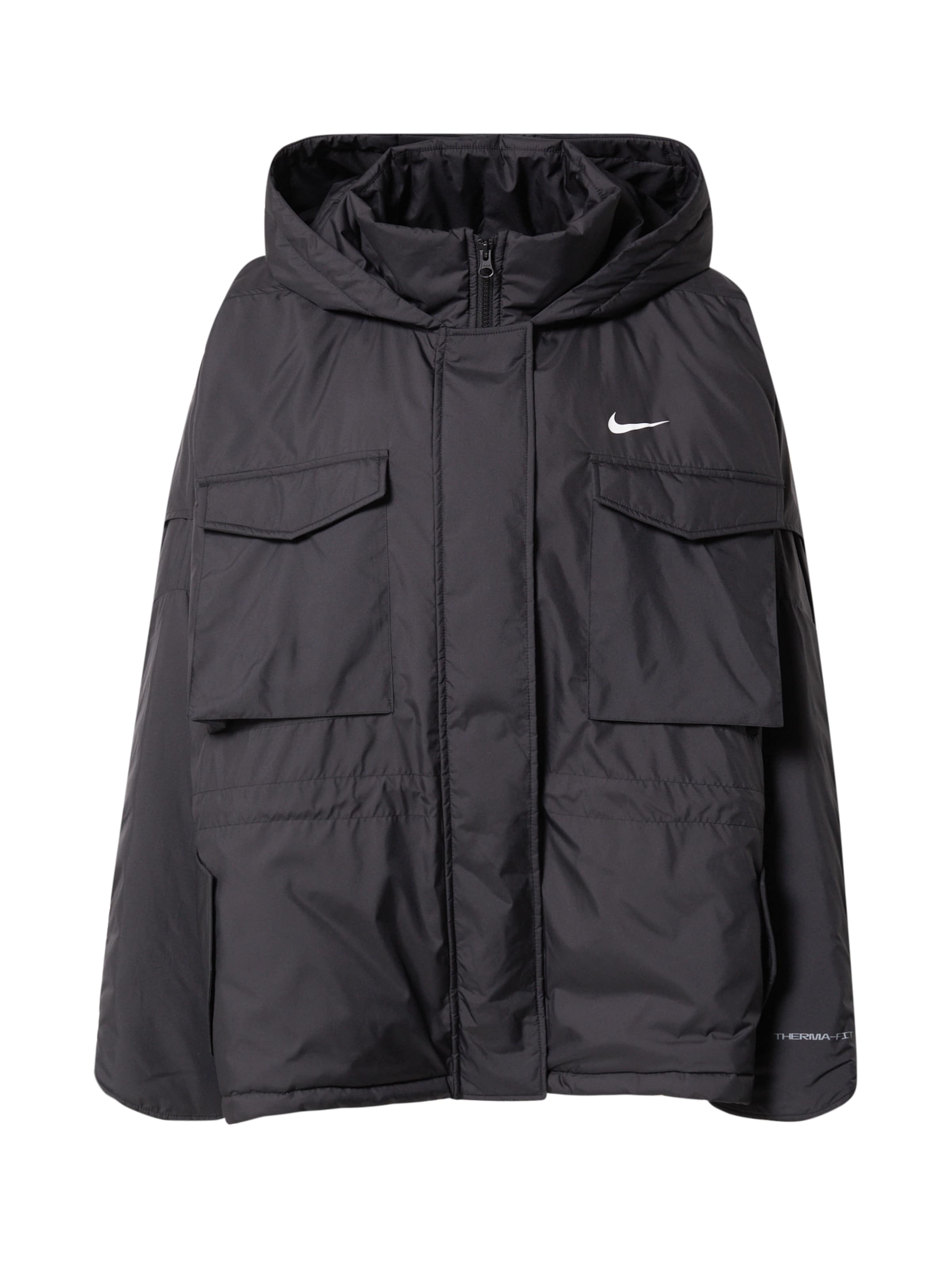 Nike Sportswear Overgangsjakke i sort: forside