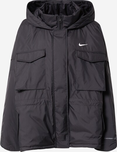 Nike Sportswear Övergångsjacka i svart / vit, Produktvy