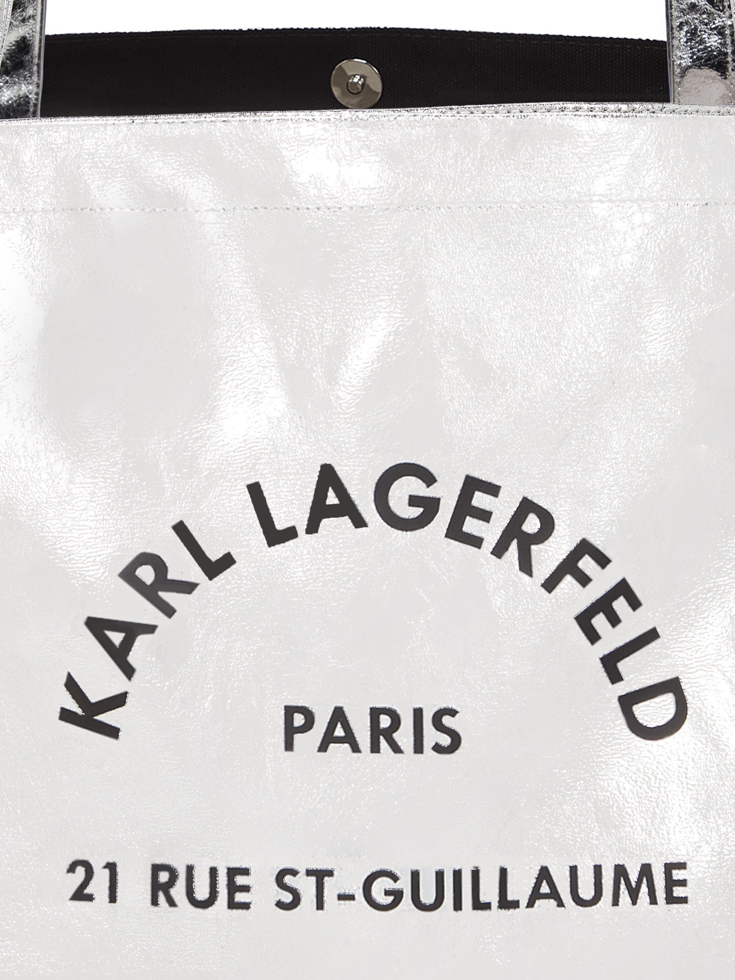 Karl Lagerfeld Shopper 'Rue St-Guillaume' - Strieborná