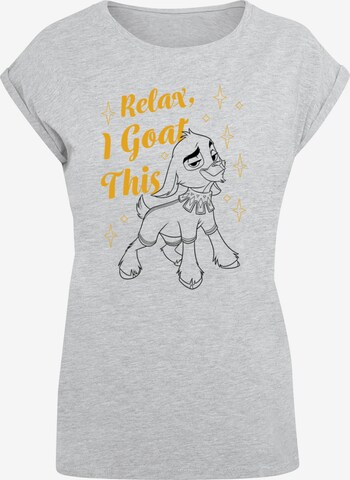 ABSOLUTE CULT T-Shirt 'Wish - Relax I Goat This' in Grau: predná strana