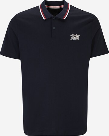 Jack & Jones Plus - Camiseta 'TREVOR' en azul: frente