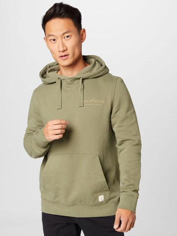 MUSTANG Sweatshirt 'Bennet' in Groen: voorkant