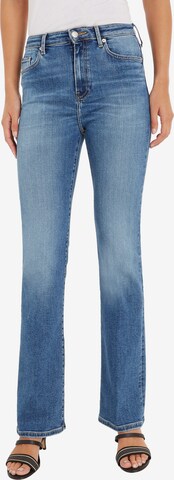 Tommy Hilfiger Curve Bootcut Jeans in Blauw: voorkant