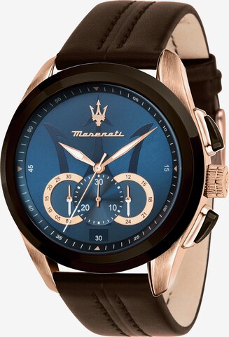 Maserati Analog Watch in Brown: front