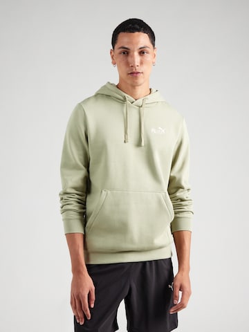 PUMA Спортен суитшърт 'ESS No. 1' в зелено: отпред