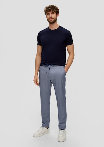 Coupe slim Pantalon s.Oliver BLACK LABEL en bleu