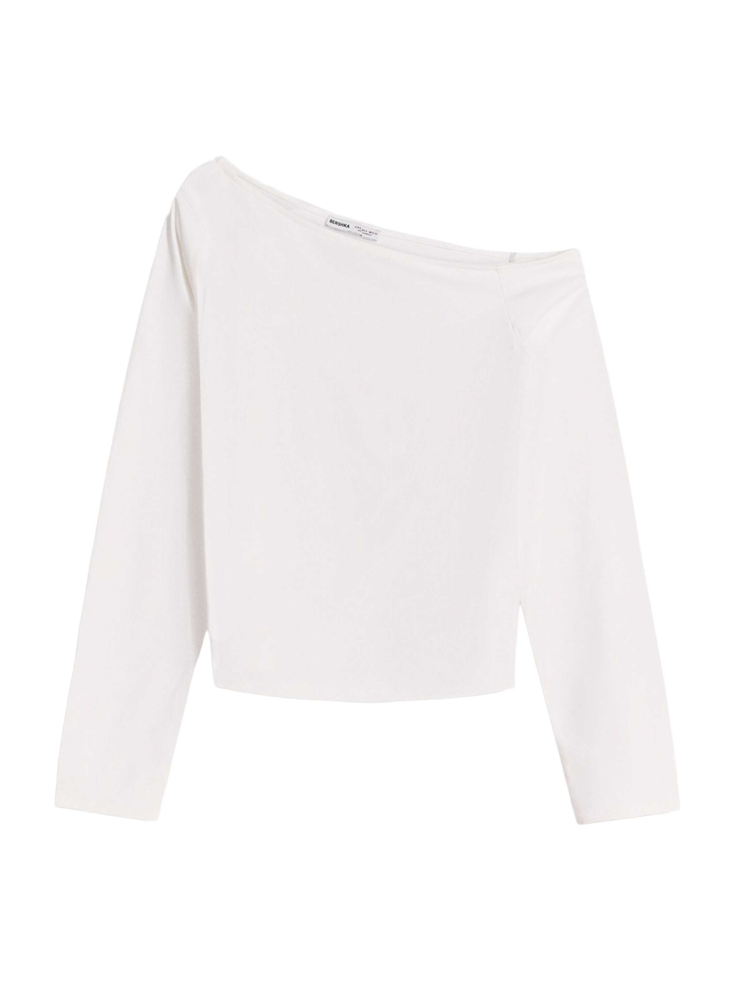 Tricou de la Bershka pe alb: față