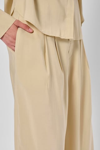 My Essential Wardrobe Wide leg Broek 'MWMindy' in Geel