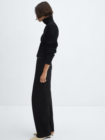 MANGO Loose fit Pants 'Garro' in Black