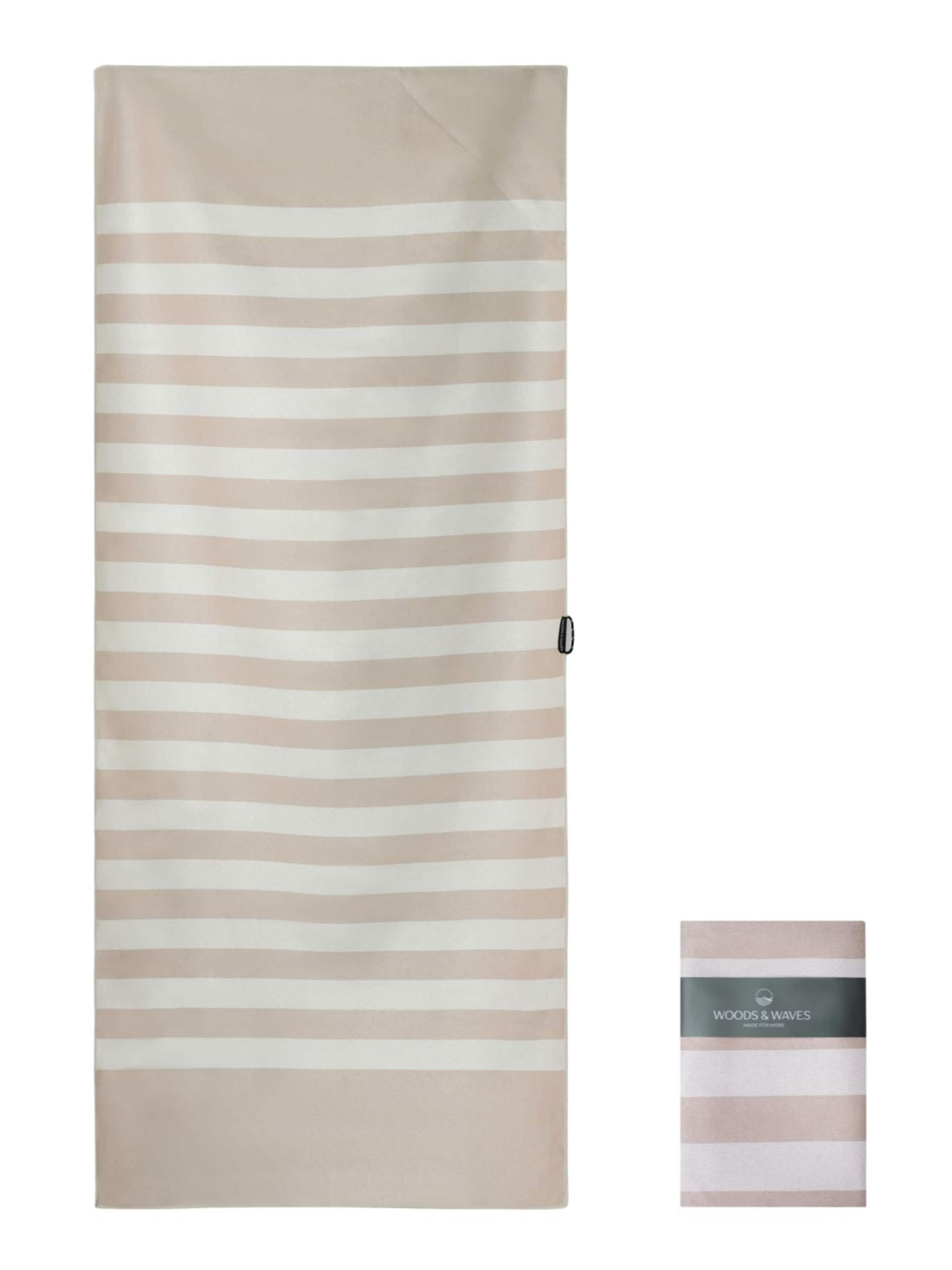 woodsandwaves Strandlaken 'Morning Sand' in Beige: voorkant