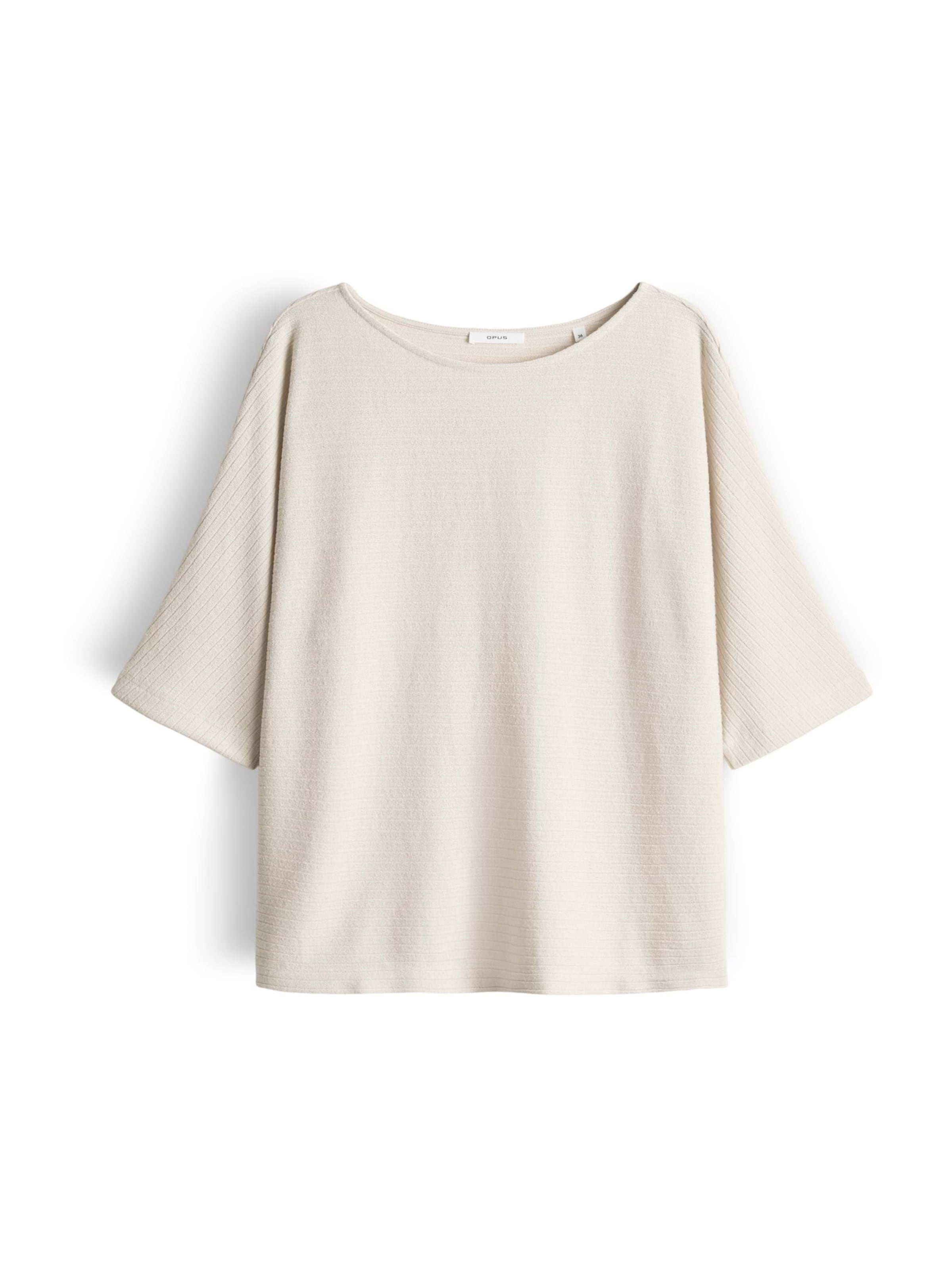 OPUS T-shirt 'Serifos' i brun: framsida