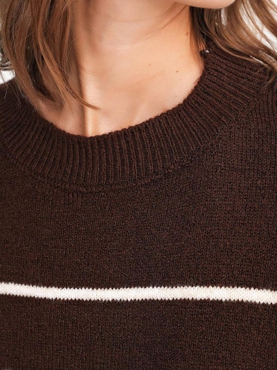 MixRay Oversized Sweater in Brown / White, Item view