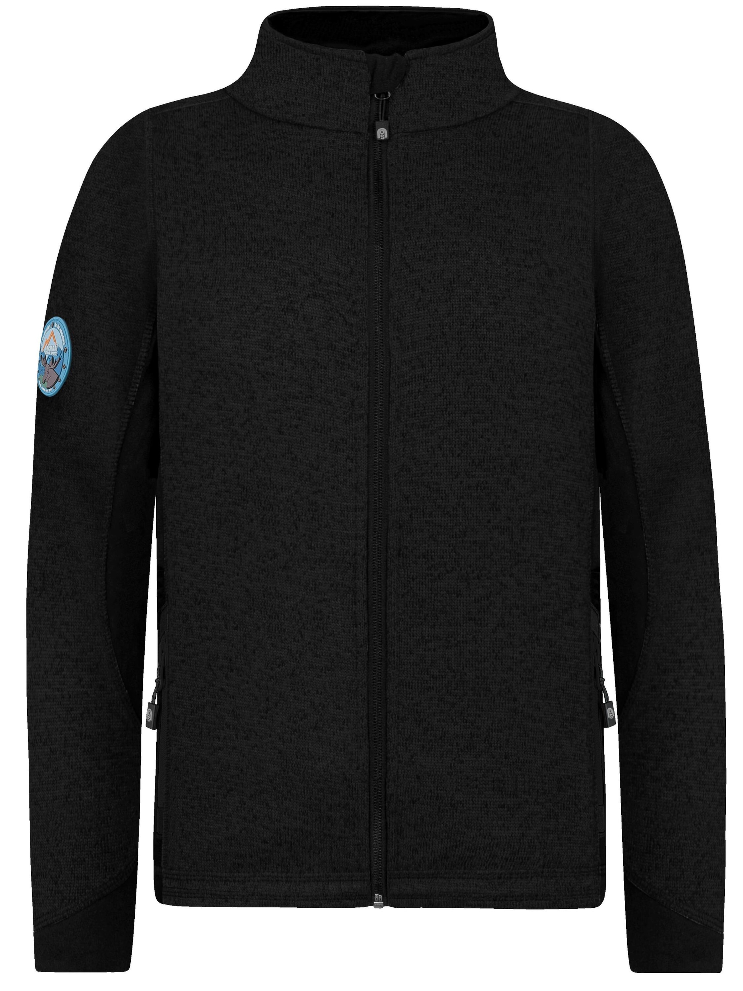normani Athletic fleece jacket 'Tathlina' in Black: front