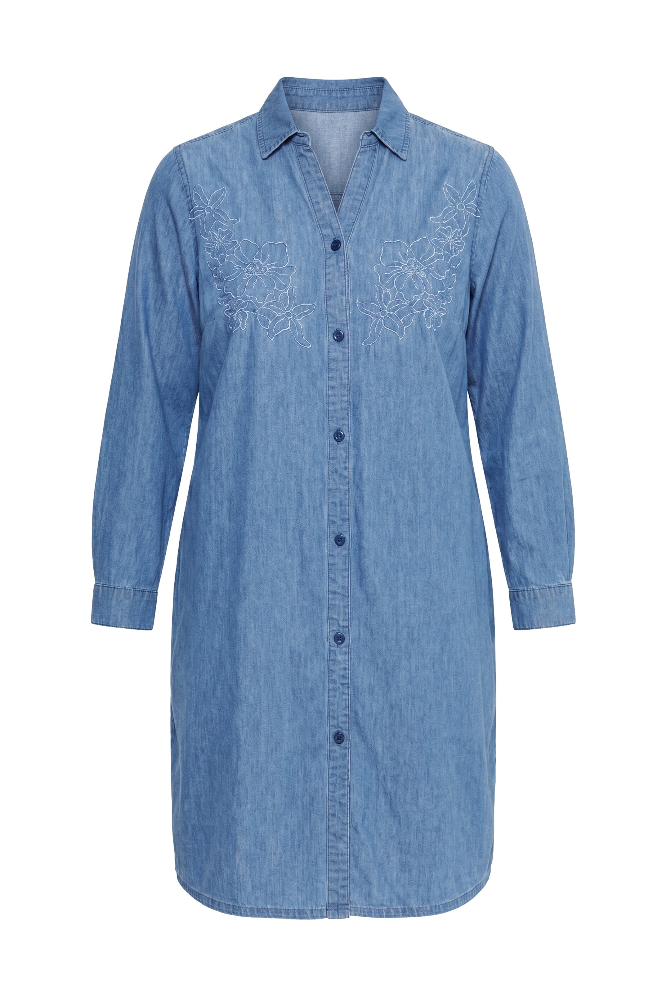 MIAMODA Dress in Blue: front