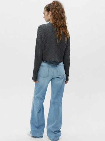 Pull&Bear Пуловер в сиво