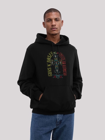 F4NT4STIC Trui 'Guns N' Roses Skull Rock Band Merch' in Zwart: voorkant