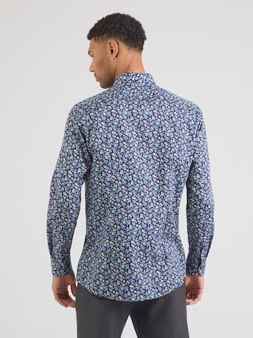 OLYMP - Ajuste regular Camisa de negocios en azul