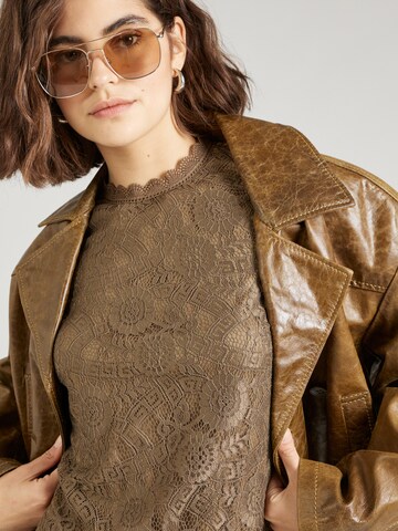 PIECES Blouse 'PCOLLINE' in Brown