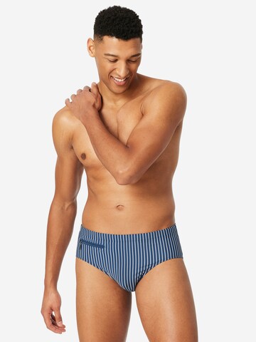 SCHIESSER Swim Trunks ' Ocean Swim ' in Blue