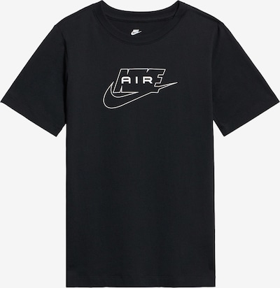 122-128 dydžio Marškinėliai 'AIR' iš Nike Sportswear, spalva – juoda / balta, Prekių apžvalga