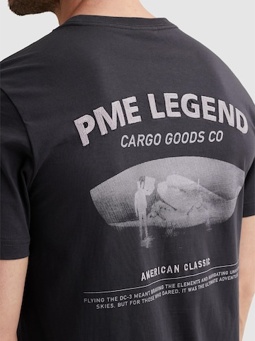 PME Legend Shirt 'T-shirt in jersey with back artwork' in Grey