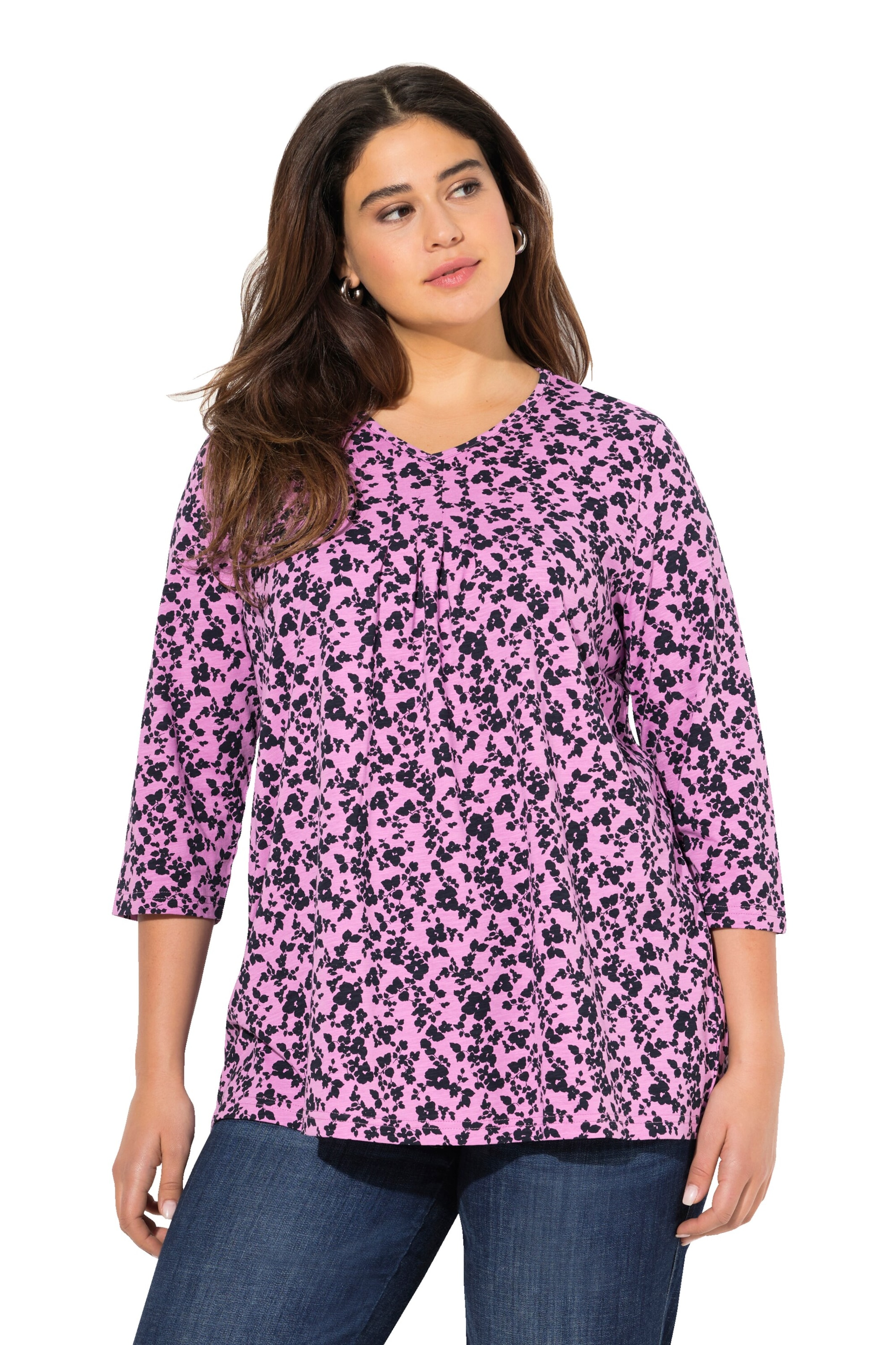 Ulla Popken Shirt in Purple: front