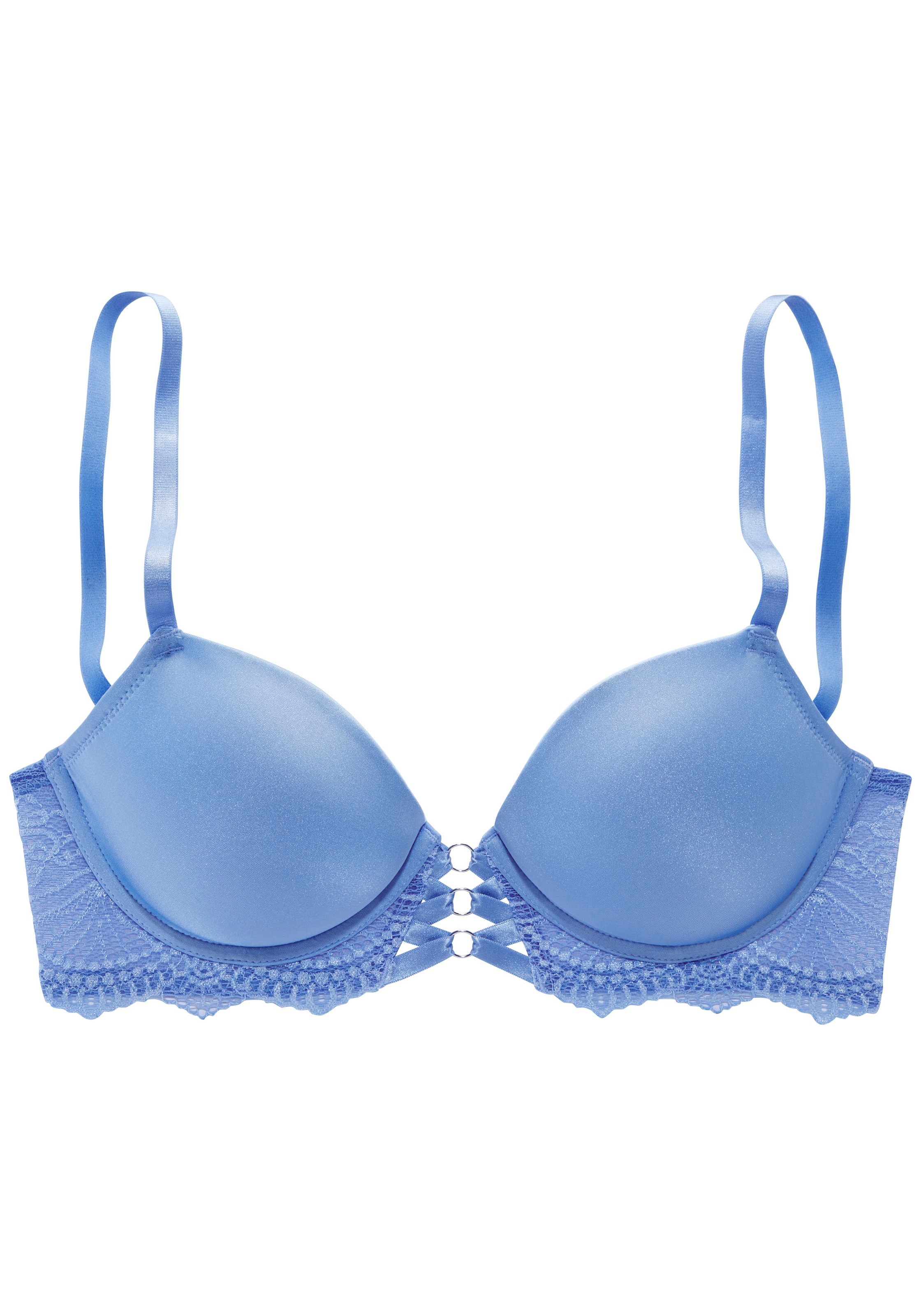 LASCANA Push-up Podprsenka – modrá: přední strana
