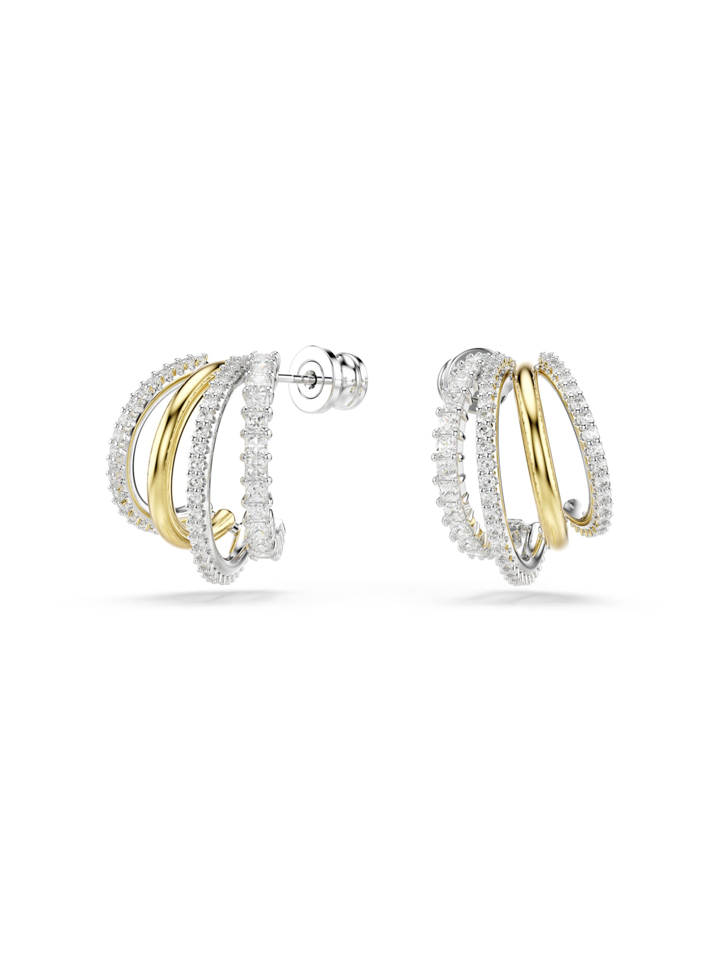 Swarovski Обеци 'Hyperbola' в сребърно: отпред