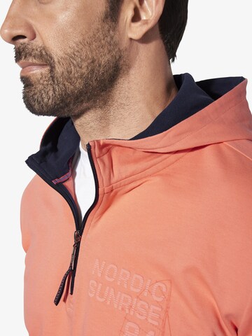 Jan Vanderstorm Sweatshirt 'Korbenkt' in Orange