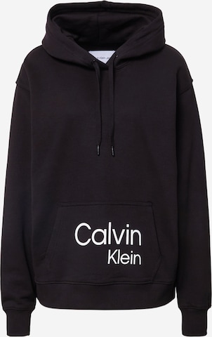 Calvin Klein Jeans Mikina – černá: přední strana