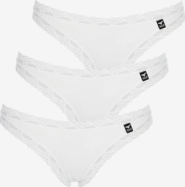 like it! Thong 'Olivia' in White: front