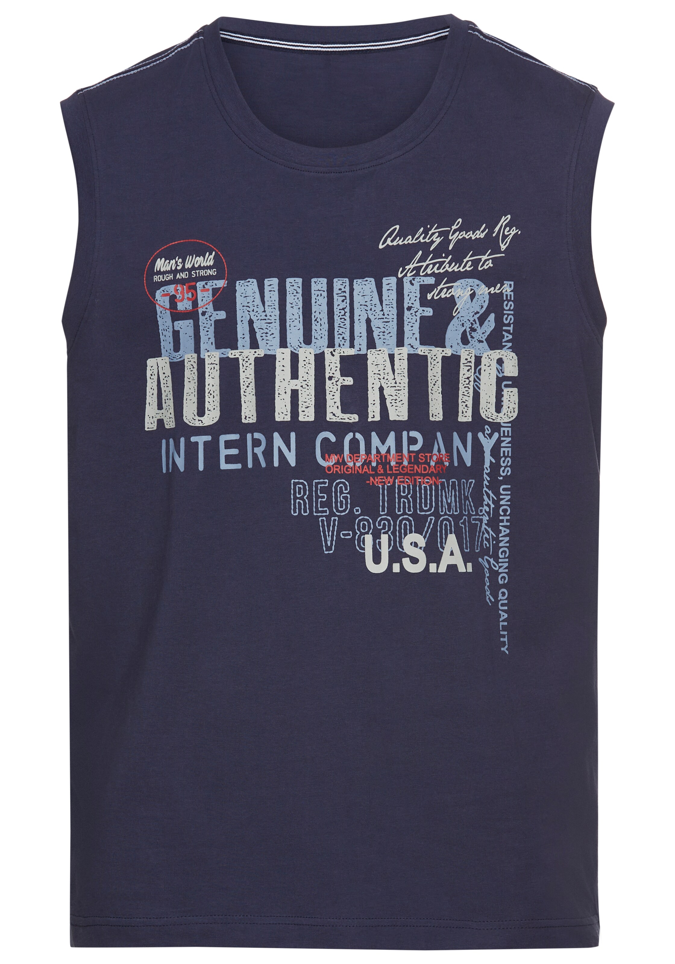 Man's World Shirt in Blue: front