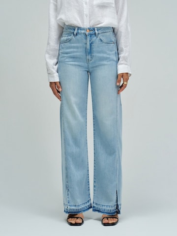 Salsa Jeans Loosefit Jeans in Blauw: voorkant