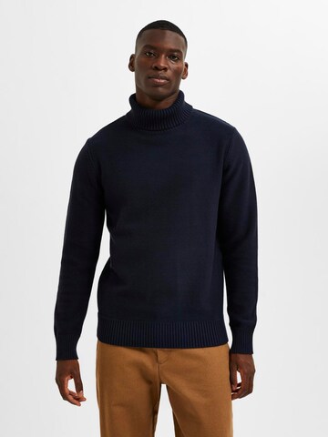 SELECTED HOMME Sweater 'SLHAxel' in Blue: front
