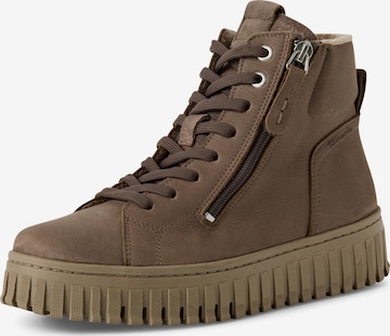 Bottines à lacets Tamaris en gris : devant