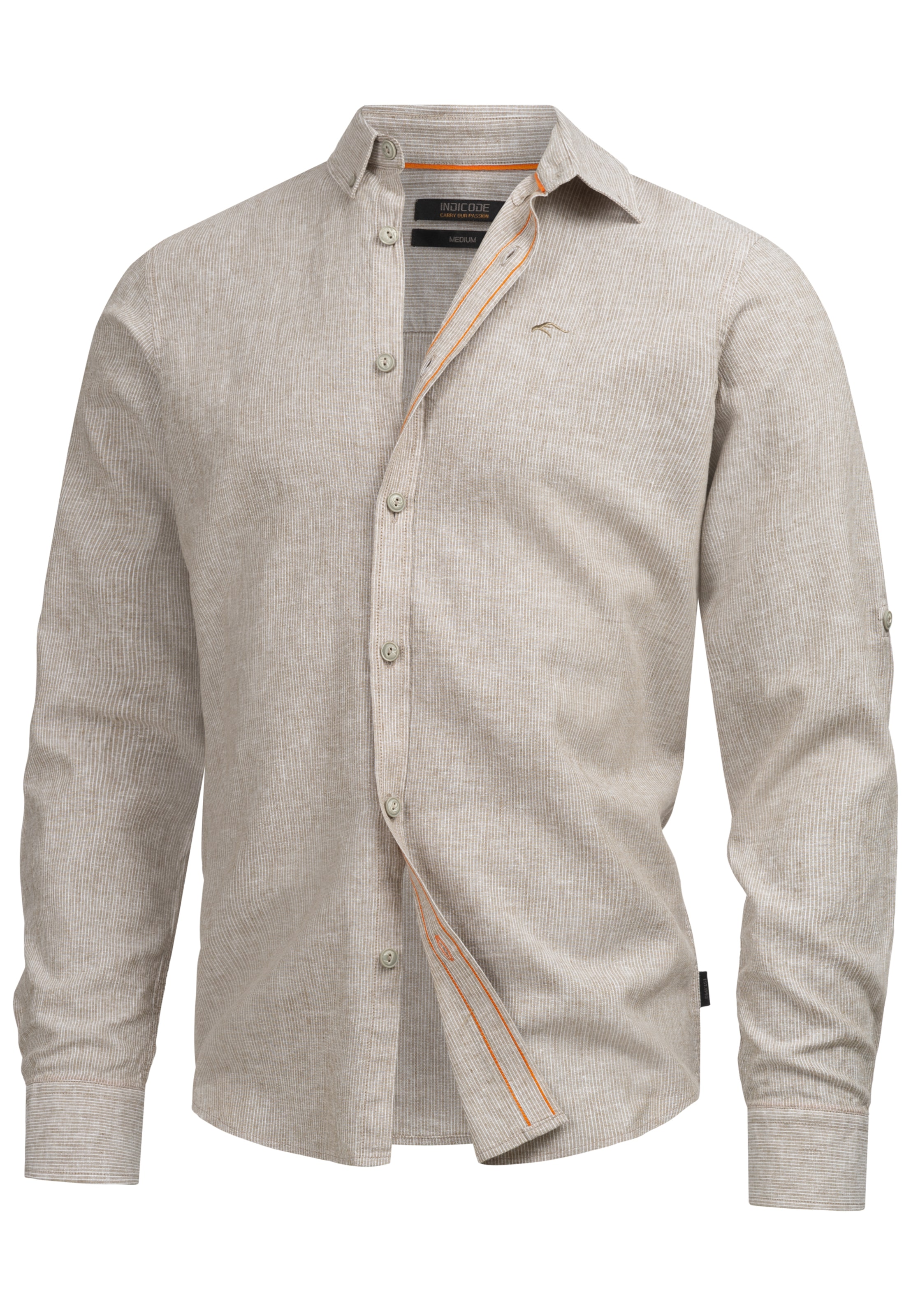 INDICODE JEANS Button Up Shirt 'Theon' in Green: front